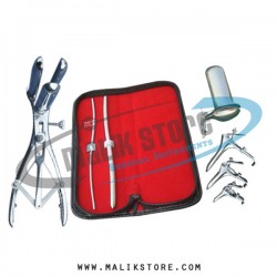 Hegar uterine dilator set 2pcs 3-4, 5-6, mathieu speculum, collin large, grave 3pcs